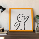 Cute waving stickman diamond art kit with minimalist charm — fun, quirky, and a great starter project for anyone who loves sarcastic or funny décor.